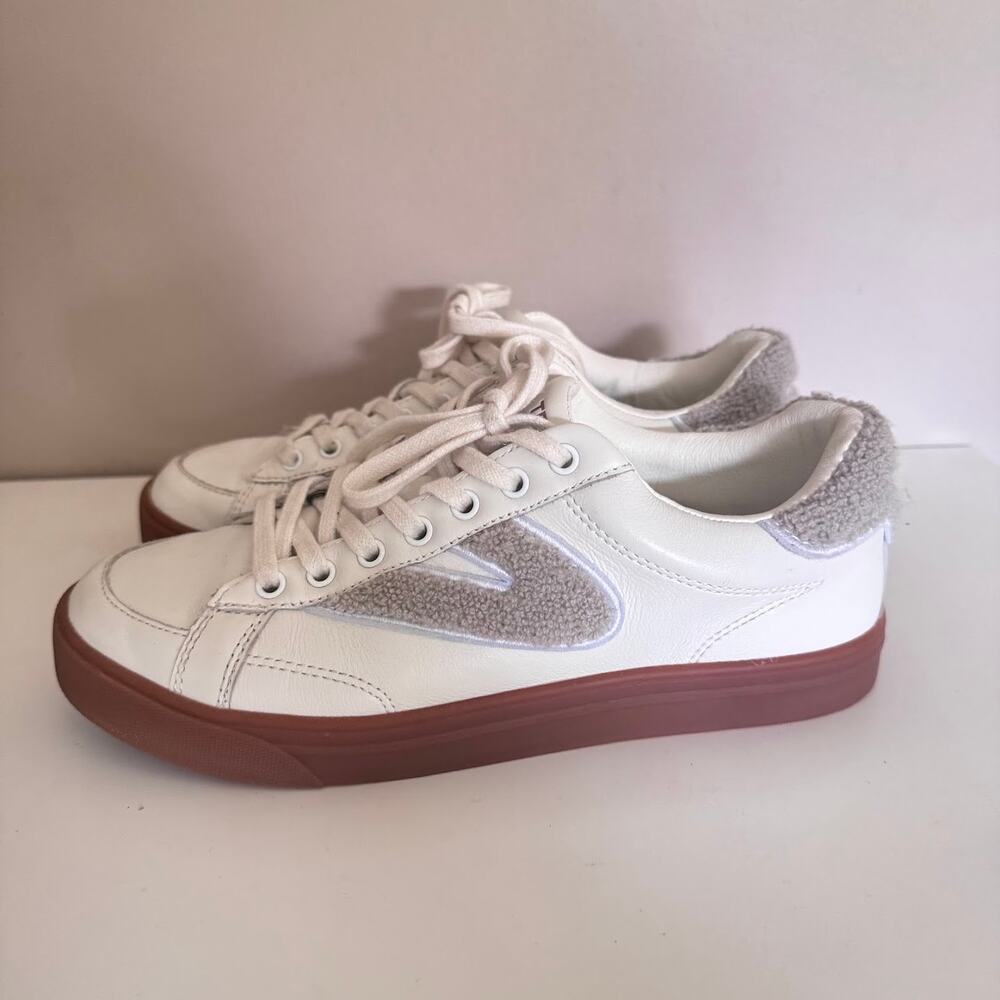 Tretorn Mixed Doubles Sneakers in White/Taupe Anthropologie 8.5
